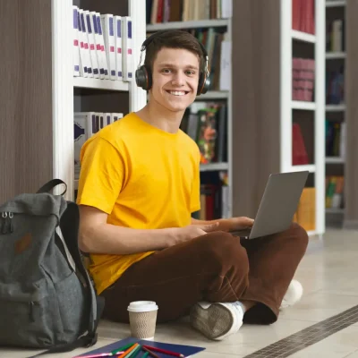 Cheerful young man